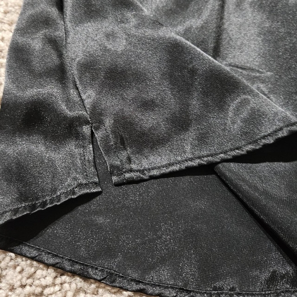 Urban Outfitters Black Satin Slip Dress - Picture 3 of 8